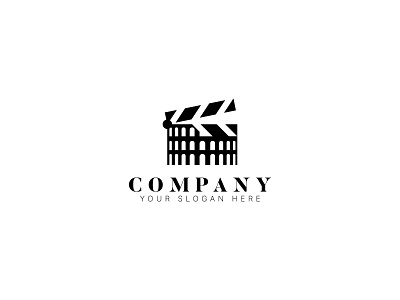 Colosseum Film branding colosseum design film icon logo logodesign logotype minimal rome vector