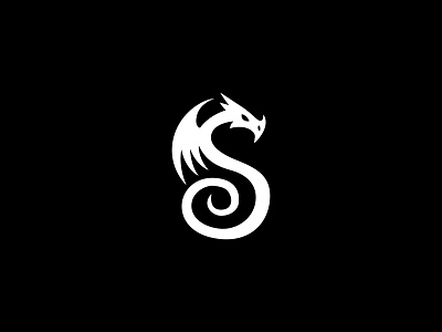 S Dragon branding design dragon icon letter logo logodesign logotype minimal s vector