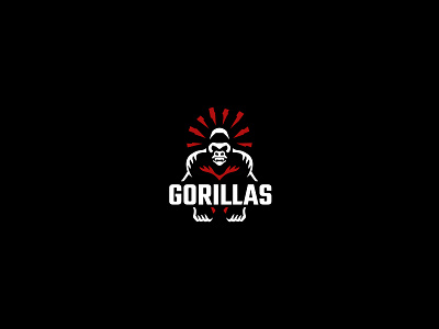 Angry Gorilla logo branding design gorilla gym icon illustration logo logodesign logotype minimal vector