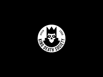 King Death branding death design icon illustration king king death logo logodesign logotype metal minimal rock vector