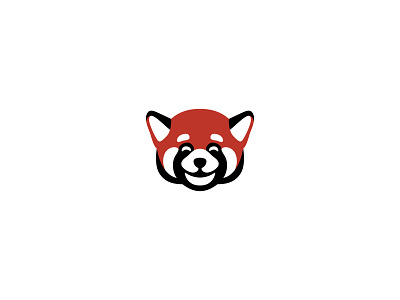 Red Panda branding design icon illustration logo logodesign logotype minimal panda red panda vector