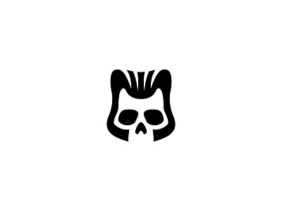 Rockabilly Skull branding design icon illustration logo logodesign logotype minimal rock rocknroll vector