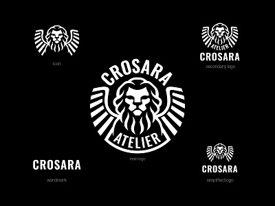 CROSARA branding design icon identity lion logo logodesign logotype minimal vector