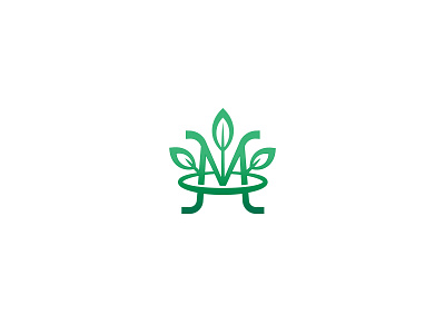 Green M logo branding design green icon logo logodesign logotype m minimal vector