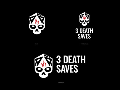 3 Death Saves branding icon logo logodesign logotype minimal vector
