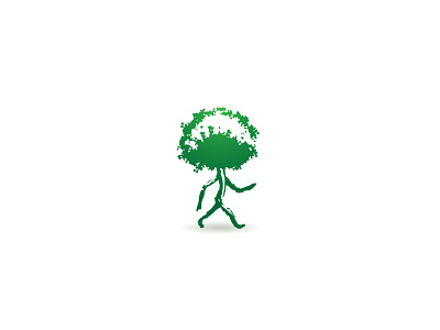 Walking Tree design icon illustration logo logodesign logotype tree vector walking