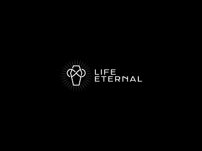 Life Eternal logo branding coffin death design icon logo logodesign logotype minimal vector