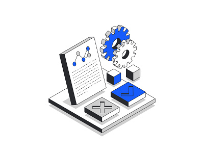 Smart contract illustration graphic design illustration isometric isometry ui ux vector web design