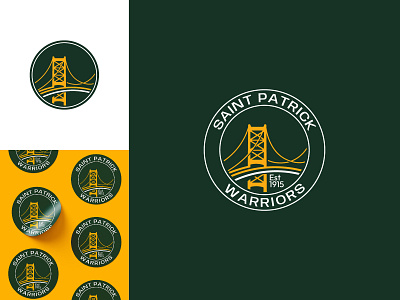 Saint Patrick Warriors basketball branding design icon logo logodesign logotype team vector
