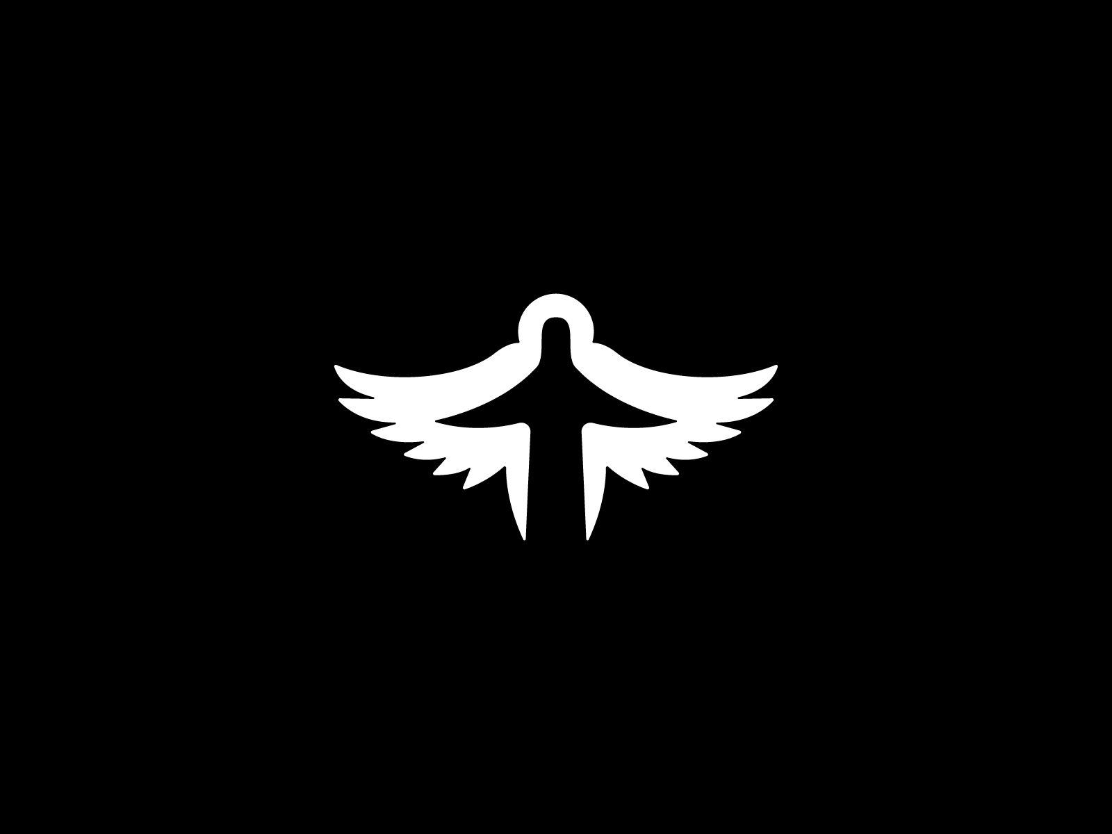 Angel logo by Ivan Cornea on Dribbble