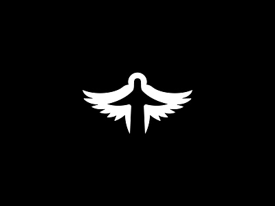 Angel logo angel church design icon illustration logo logodesign logotype minimal vector