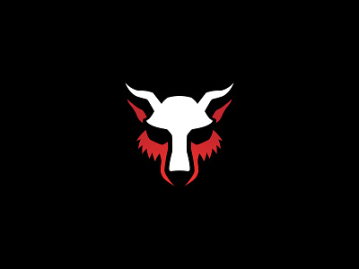 Red Wolf (For sale) branding design icon illustration logo logodesign logotype mascot minimal red vector wolf