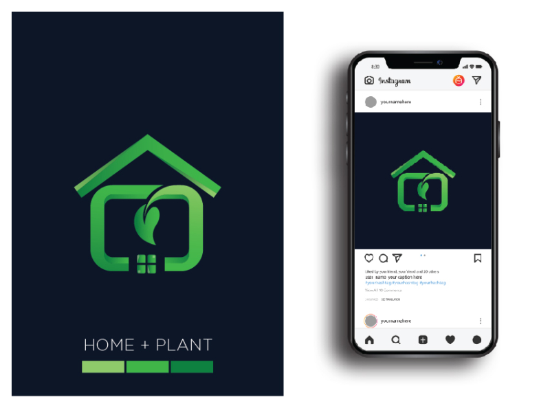 Home Plant Logo Design By Fayaz Samir On Dribbble   3dd245e9ea8e86f59b21e8bd8bea7220 