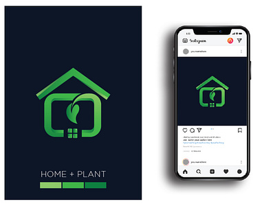 Home Plant logo Design