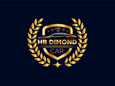 HB DIAMOND LUXURY CAR LOGO 3d animation branding business card business card design business card template design graphic design hb diamond luxury car logo illustration logo luxuy logo minimal motion graphics ui