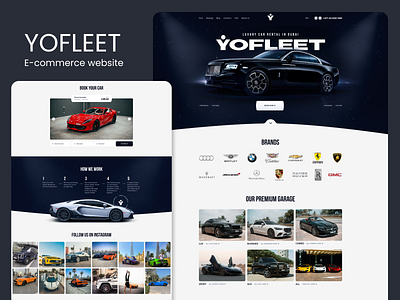 E-commerce website. Car rental website. branding design graphic design logo typography ui ux websitedesign