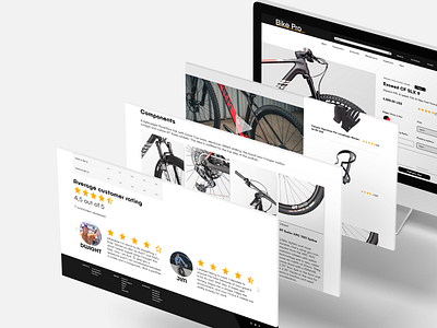 Bike Pro Product Page ui ux webdesign