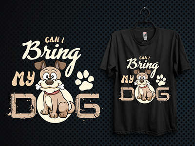 Outstanding Dog T-shirt design with a free mockup