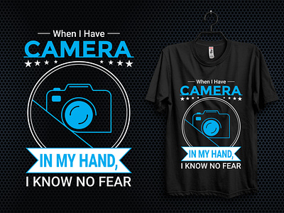 Professional camera t-shirt design for any business