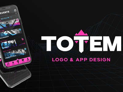 Totem - Logo & App Design for EDM Events