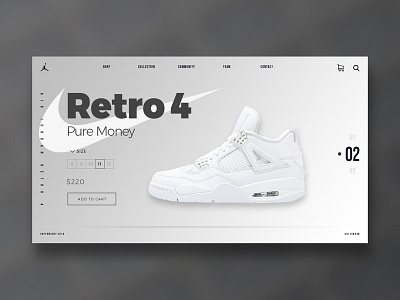 Retro 4 Pure Money air jordan design fashion jordan 4 nike retro sneaker sneakerhead ui ux design