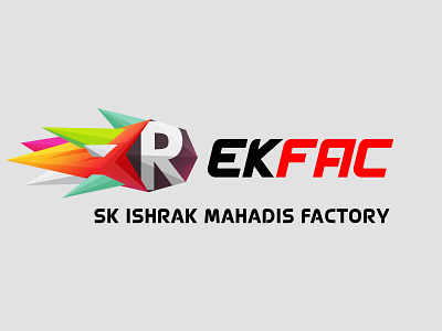 REKFAC Logo By Sk Imam sadik and Grafix hill brand design brand identity branding business logo design grafix hill icon illustration logo logos typography ux vector