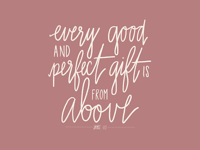 Perfect Gift bible verse gift hand lettering print procreate typography