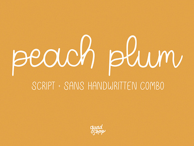 Peach Plum Handwritten Font