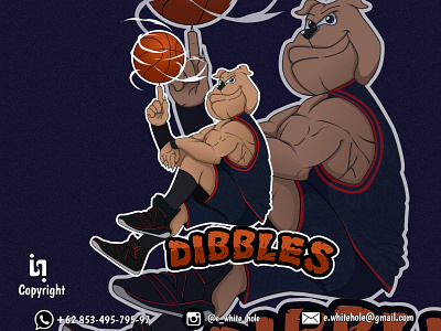 Bulldog mascot logo art basketball logo cartoon cartoon character cartoon illustration cartoons design logo vector