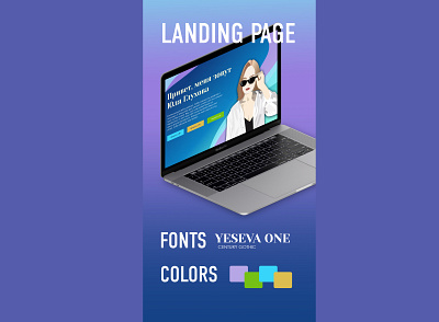 Web designer landing page design ui