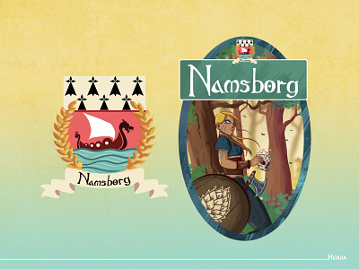 namsborg concept art design illustration logo photoshop