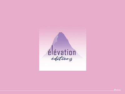 logo l élévation concept art design edition illustration logo photoshop