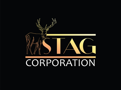 LOGO STAG-CORPORATION branding concept art design icon illustration logo photoshop vector