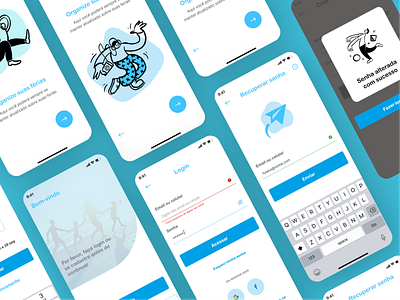 Design Heloo Férias - App fictício criado para portfólio e teste