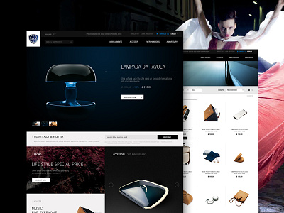 LANCIA Official Online Store automotive concept ecommerce lancia layout shop web design website