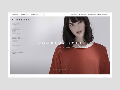 STEFANEL - website SS15 design fashion layout stefanel website