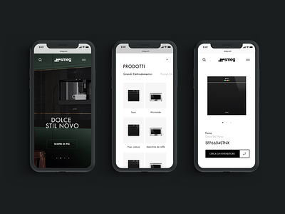 Smeg - Pitch Redesign 2019 art direction interaction design mobile design smeg website