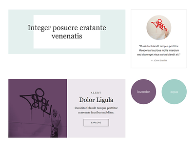 Typecast - Element Collage Template design minimal template typecast typography ui web website