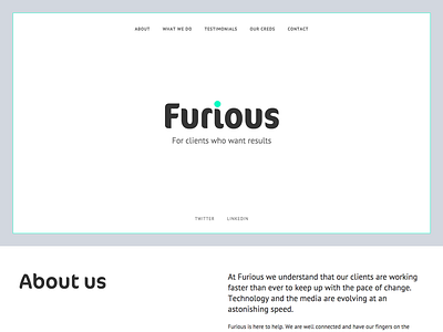 Furious PR / Home ff cocon pr typography ui ux web website
