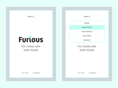 Furious PR - Mobile ff cocon mobile pr typography ui ux web website