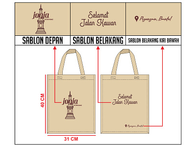 Desain Tote Bag Custom Jogja branding corel draw logo product design tote bag totebag vector