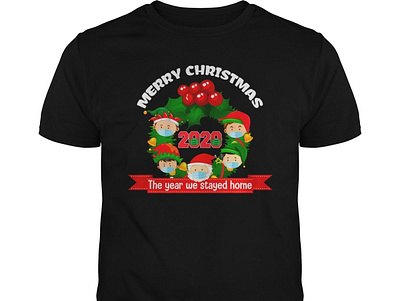 Merry Christmas – The Year We Stayed Home T-shirt cloothing design design maker harris shirt holiday tees