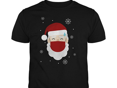 Covid Santa Christmas T-shirt