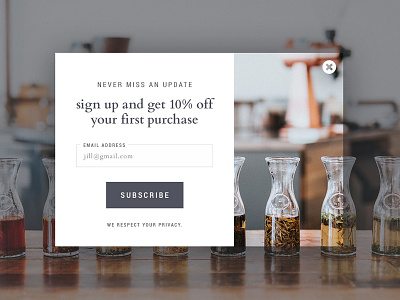 Email Sign Up Daily UI #026