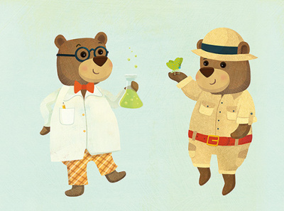 Bear Scientists for Lovely Mo Wooden Toys