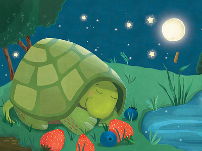 The Happy Journey turtle illustration whimsical kidlitart kids books childrens books childrens illustration childrens book illustration