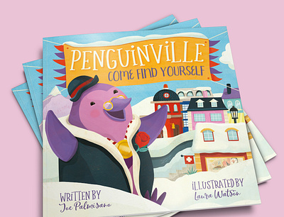 Penguinville: Come Find Yourself childrens book illustration childrens books childrens illustration illustration kidlitart kids books penguins whimsical