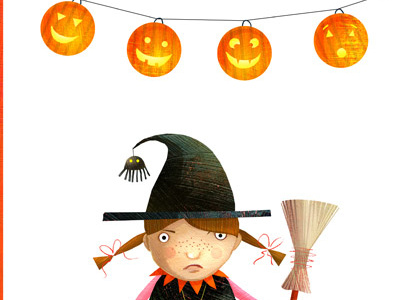 Nasty witch halloween halloween illustration