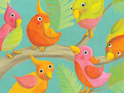 Baby Birds baby animals baby birds baby book childrens book illustration childrens illustration