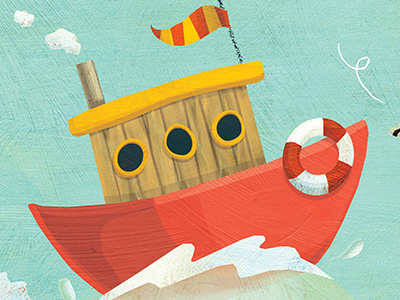 Big and Small – Boat boat childrens book illustration nautical ocean
